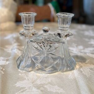 Vintage Elegant Crystal Candle Holder